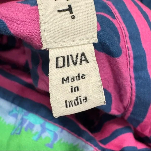 Gretchen Scott Designs Pink and Purple Buttoned Midi Sundress - Picture 9 of 9